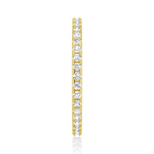 Load image into Gallery viewer, Unique Moissanite Wedding Band – Artistic Statement Eternity Ring