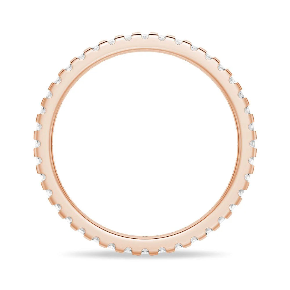 Asymmetrical Moissanite Wedding Band
