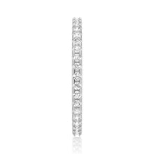 Load image into Gallery viewer, Unique Moissanite Wedding Band – Artistic Statement Eternity Ring