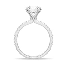 Load image into Gallery viewer, Close-up of Round Moissanite in Pavé Setting
