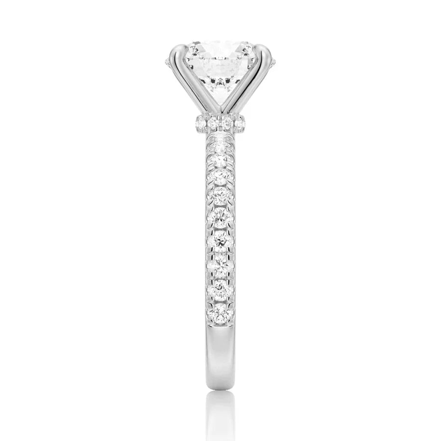 Timeless Moissanite Engagement Ring in Gold