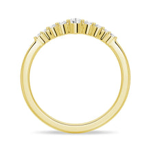 Load image into Gallery viewer, Crown Shape Moissanite Wedding Band – Elegant Eternity Ring