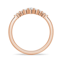 Load image into Gallery viewer, Crown Shape Moissanite Wedding Band – Elegant Eternity Ring