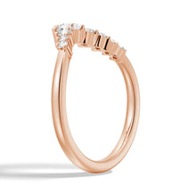 Load image into Gallery viewer, Crown Shape Moissanite Wedding Band – Elegant Eternity Ring