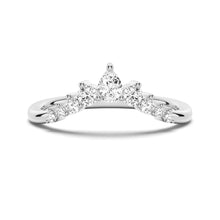 Load image into Gallery viewer, Closeup of Crown Shape Moissanite Stones