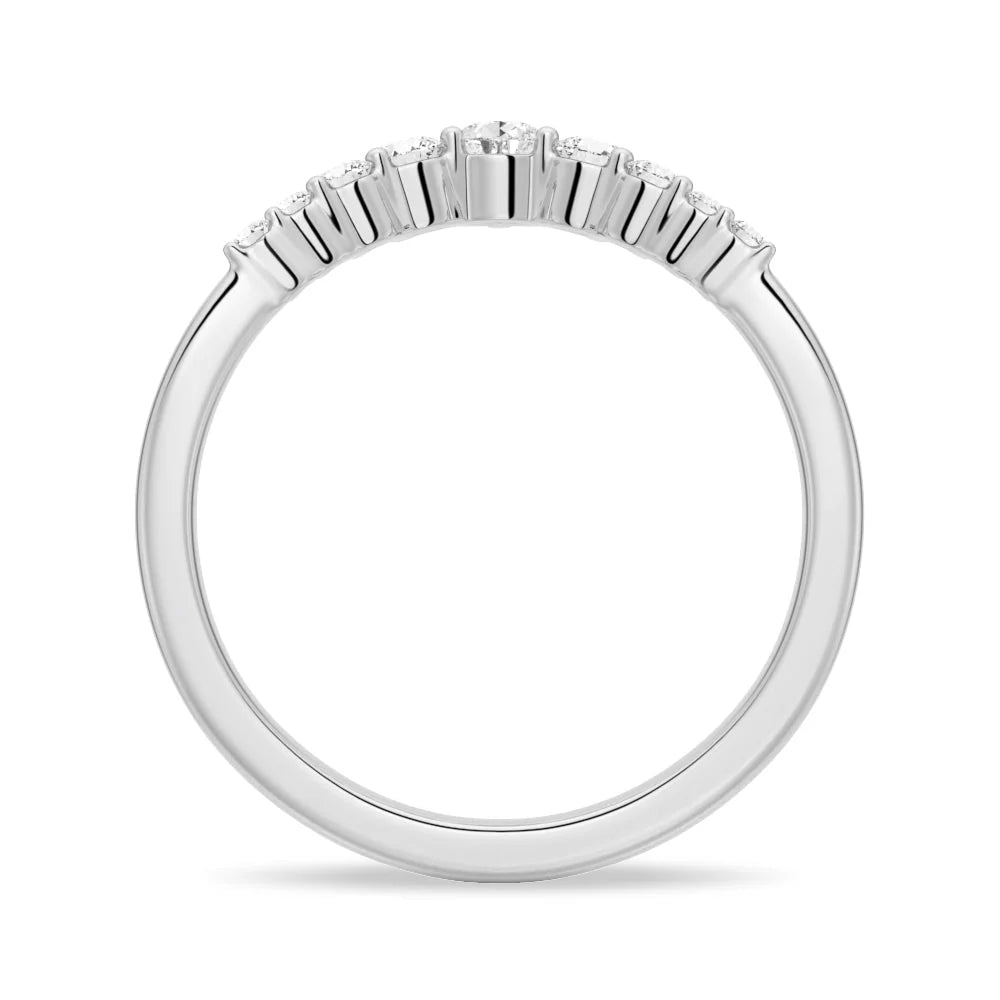 Unique Moissanite Eternity Band