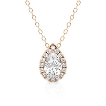 Load image into Gallery viewer, pave halo necklace  
