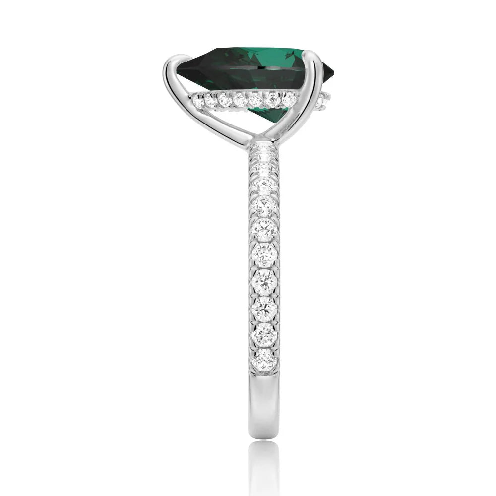 Classic and Modern Moissanite Ring