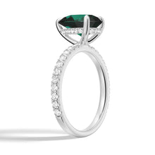 Load image into Gallery viewer, Engagement Ring with Hidden Halo and Pear Stone