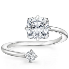 Load image into Gallery viewer, Brilliant Cushion Cut Engagement Band