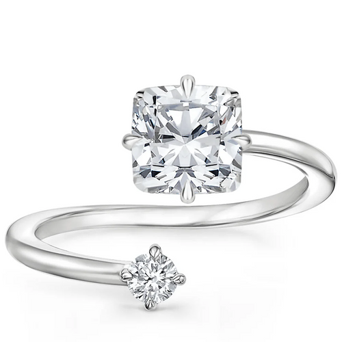 Brilliant Cushion Cut Engagement Band