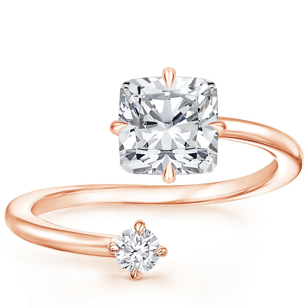 Petite Moissanite Band Closeup