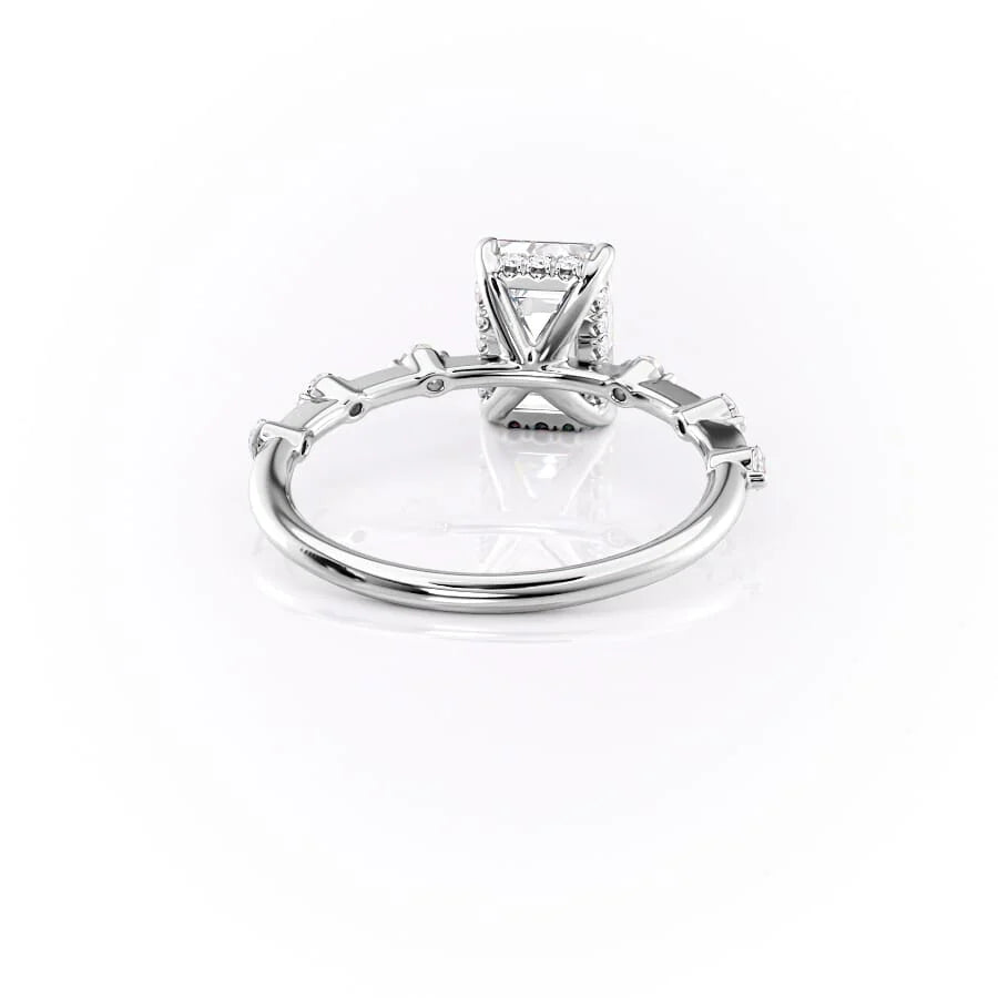 Minimalist Moissanite Proposal Ring