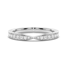 Load image into Gallery viewer, Petite Infinity Moissanite Wedding Band