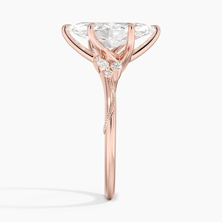 Minimalist Moissanite Engagement Ring
