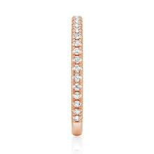 Load image into Gallery viewer, Timeless Petite Pavé Wedding Band Design