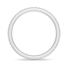 Load image into Gallery viewer, Petite Pavé Round Moissanite Ring – Elegant Wedding Band