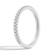 Load image into Gallery viewer, Slim Pavé Moissanite Band in Platinum
