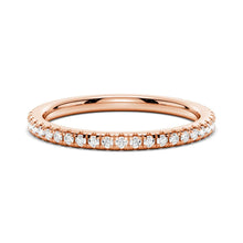 Load image into Gallery viewer, Petite Pavé Moissanite Band Closeup