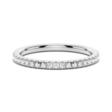 Load image into Gallery viewer, Petite Pavé Round Moissanite Wedding Band