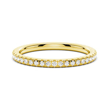 Load image into Gallery viewer, Delicate Pavé Moissanite Ring in Gold