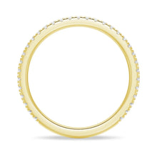Load image into Gallery viewer, Petite Pavé Round Moissanite Ring – Elegant Wedding Band