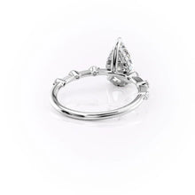 Load image into Gallery viewer, Close-Up of Hidden Halo Detail in Engagement Ring