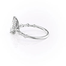 Load image into Gallery viewer, Petite Moissanite Engagement Ring in 14K Gold