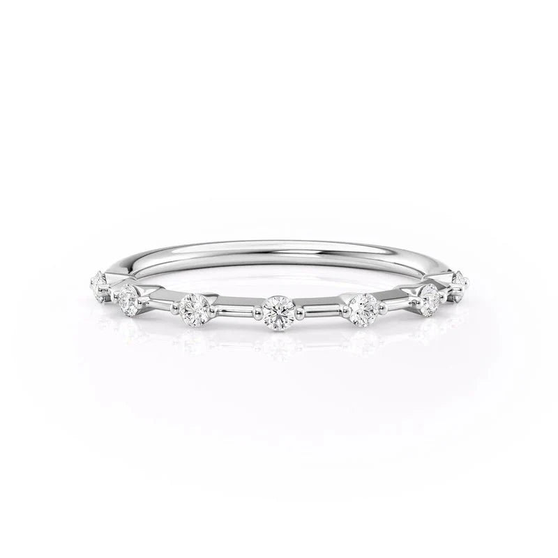 Elegant Stacking Moissanite Ring
