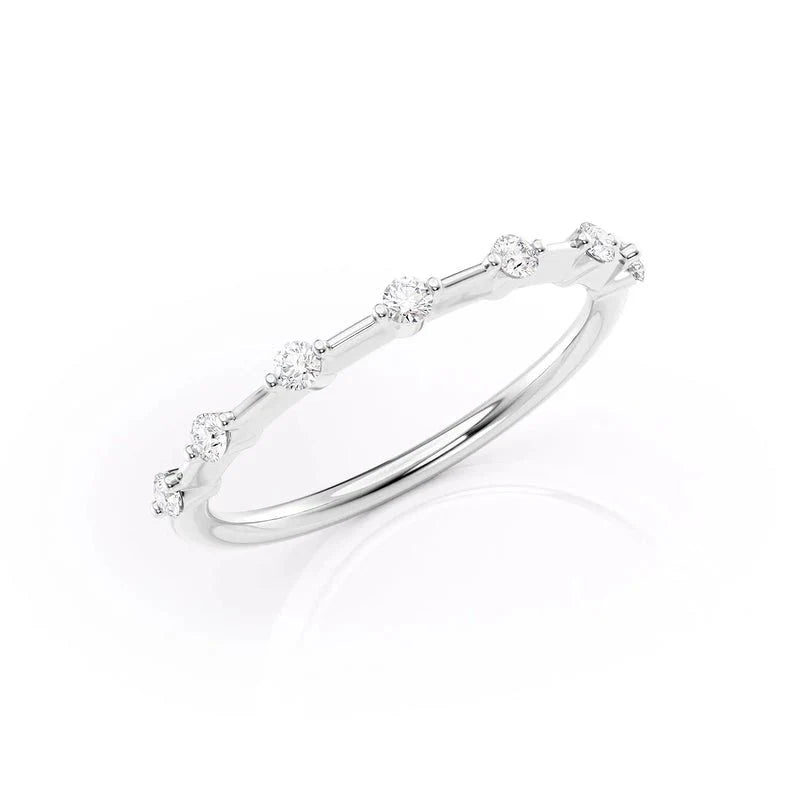 Delicate Bridal Band in Platinum
