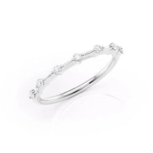 Load image into Gallery viewer, Delicate Bridal Band in Platinum