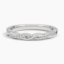 Load image into Gallery viewer, Organic Style Wedding Band with Moissanite