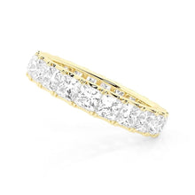 Load image into Gallery viewer, Princess Cut Moissanite Eternity Band 5 CTW | Silver, Gold &amp; Platinum