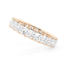 Load image into Gallery viewer, Princess Cut Moissanite Ring Shining Under Natural Light