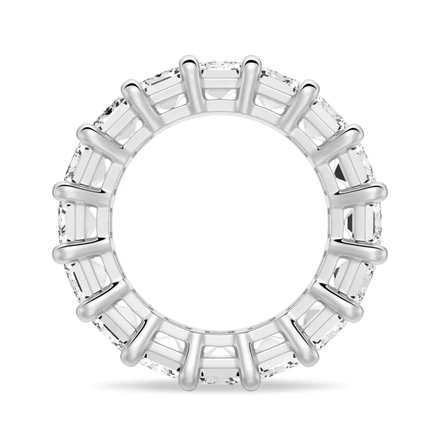 Emerald Cut Moissanite Bridal Band