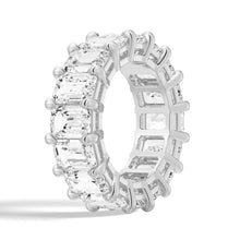 Load image into Gallery viewer, Luxury Eternity Band with Emerald Cuts