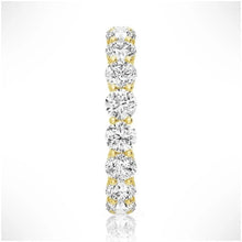 Load image into Gallery viewer, Radiant Unity Moissanite Eternity Band | Silver, 10K–18K Gold, Platinum