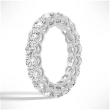 Load image into Gallery viewer, Full Moissanite Eternity Ring for Women – Side View