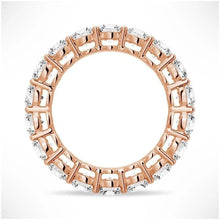 Load image into Gallery viewer, Round Moissanite Eternity Band with Comfort Fit Interior