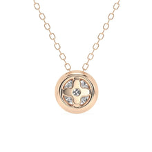 Load image into Gallery viewer, 1 Ct Round Bezel Moissanite Necklace – Silver &amp; Gold Options