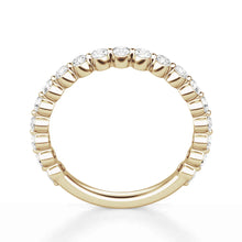 Load image into Gallery viewer, Delicate Half Eternity Bridal Band