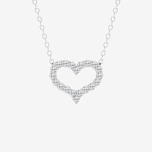open heart necklace  