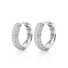 Load image into Gallery viewer, pave moissanite earrings