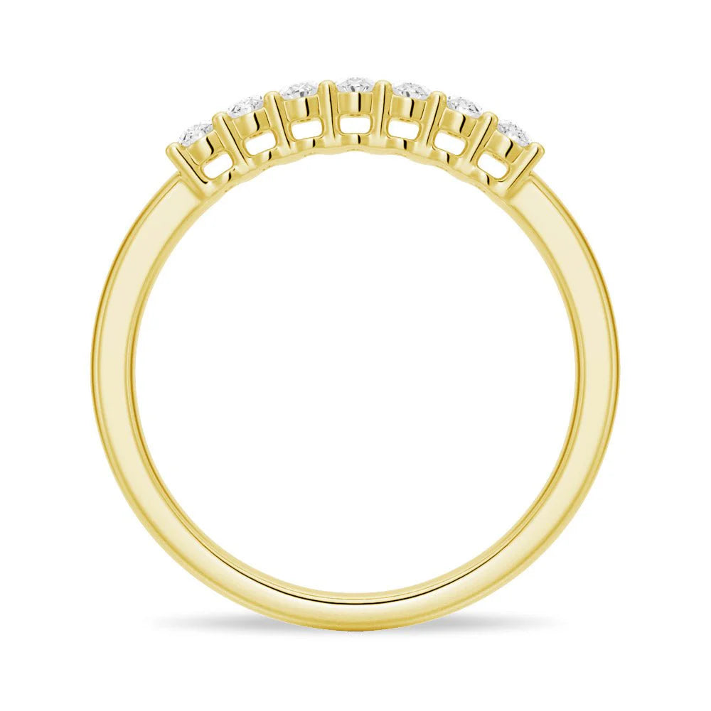 Timeless Oval Moissanite Bridal Band