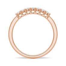 Load image into Gallery viewer, Shared Prong Oval Moissanite Wedding Band – Classic Eternity Ring in Silver, Gold, or Platinum