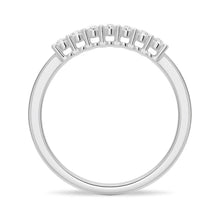 Load image into Gallery viewer, Shared Prong Oval Moissanite Wedding Band – Classic Eternity Ring in Silver, Gold, or Platinum