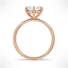 Load image into Gallery viewer, Six-Prong Round Moissanite Solitaire Engagement Ring | Tikonemus Jewelry