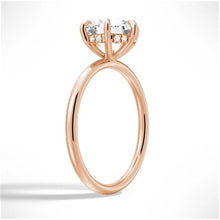 Load image into Gallery viewer, Six-Prong Round Moissanite Solitaire Engagement Ring | Tikonemus Jewelry