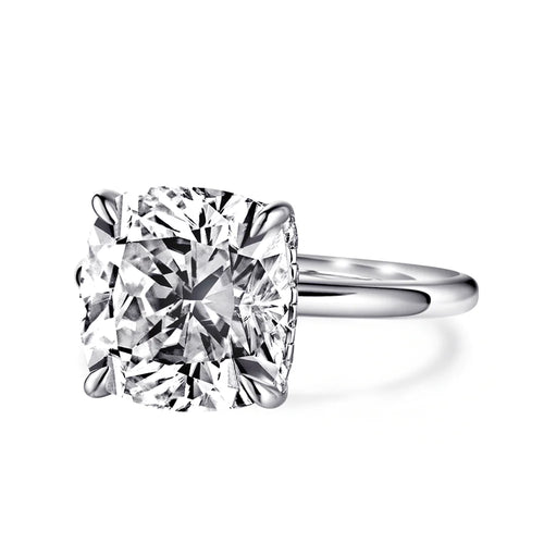 Hidden Halo Solitaire Diamond Ring