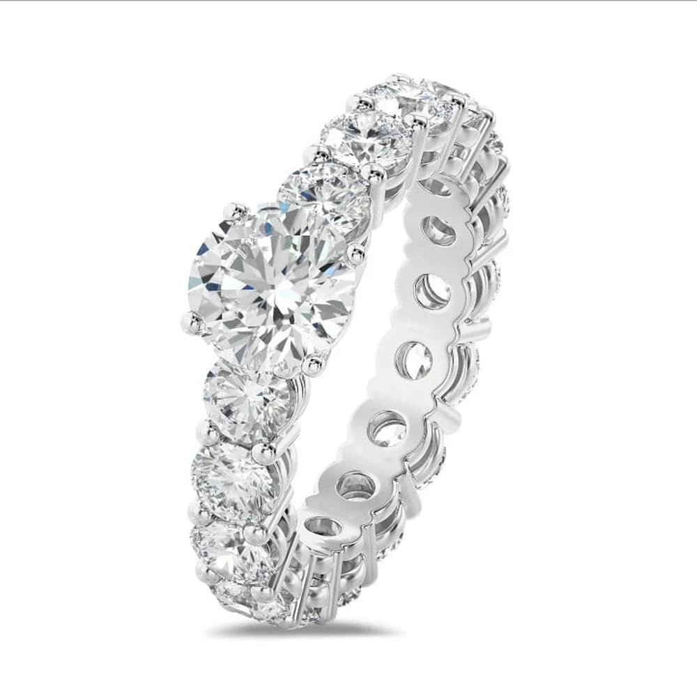 Stackable Solitaire Moissanite Ring